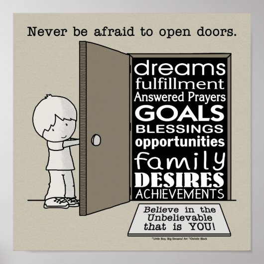 Open deuren poster (Voorkant)