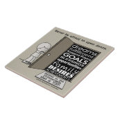 Open deuren tegeltje (Zijkant)