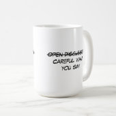 Open discussie koffiemok (Voorkant rechts)