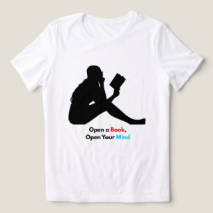 Open een boek, open je geest – Lezer ontwerp Tri-Blend Shirt