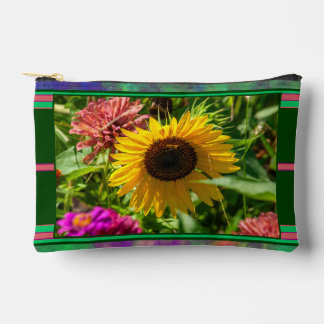 Open en geven van voeding - zonnebloem bloei etui