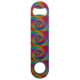 Open flesje met rode flesopening voor spirale frac speed flessenopener