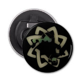 Open flesje op de fles button flesopener (Voorkant)