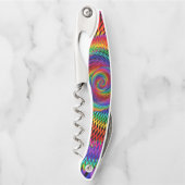 Open flesje voor witte regenboogspiraal kurkentrekker (Voorkant)