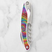 Open flesje voor witte regenboogspiraal kurkentrekker (Achterkant)