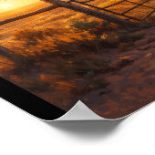 Open gate leading to nowhere poster (Hoek)