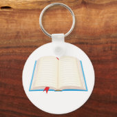 Open Geboekt Rode Boekwijzer Sleutelhanger (Voorkant)