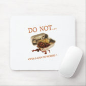 Open geen blik van de Wormen Muismat (Met muis)