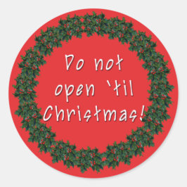 Open geen Kerst stickers van Til door Scarebaby