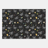 Open geen kinder grappige kerstkreet inpakpapier vel (Voorkant)