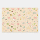 Open geen kinder leuke grappige verhalen inpakpapier vel (Voorkant 2)