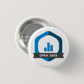 Open gegevensbadge ronde button 3,2 cm (Voorkant /achterkant)