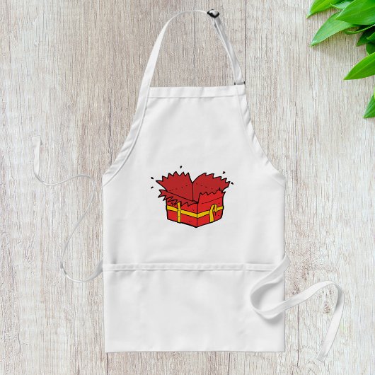 Open Geschenk Standaard Schort