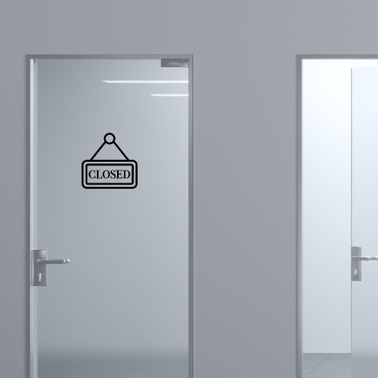 Open/gesloten Sticker