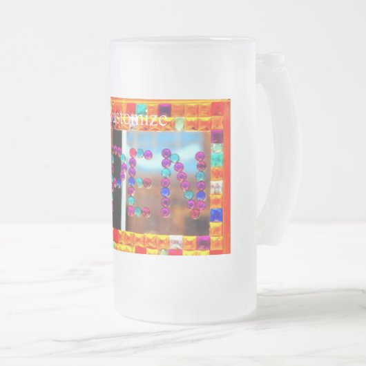 open glas matglas bierpul (Voorkant rechts)