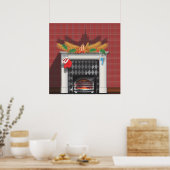 open haard poster (Keuken)