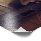 Open haard thuis foto afdruk (Hoek)