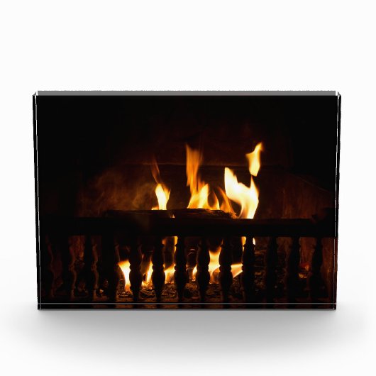 Open haard thuis fotoblokken (Voorkant)