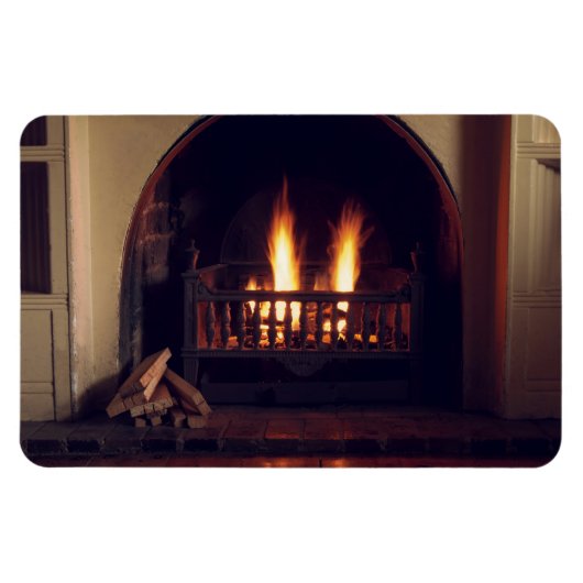 Open haard thuis magneet (Horizontaal)