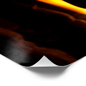 Open haard thuis perfect poster (Hoek)