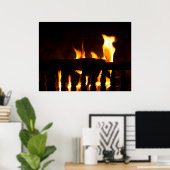 Open haard thuis poster (Thuiskantoor)