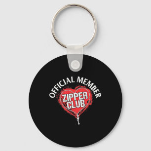 Open Hart Chirurgie Officiële Zipper Club Lid GIF Sleutelhanger
