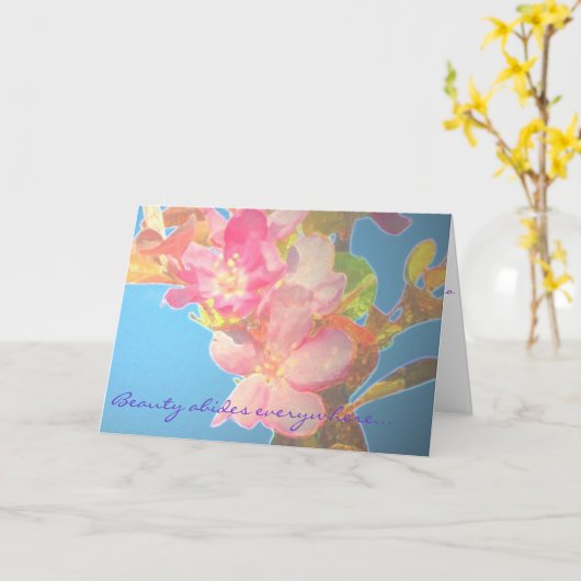 Open hart kaart (Gele Bloem)