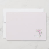 Open hart repetitie diner kaart (Achterkant)