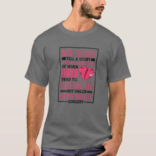 Open hartchirurgie Auto's vertellen een verhaal, h T-shirt