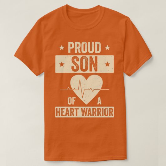 Open hartchirurgie CHD Transplant Zoon van een har T-shirt (Design voorkant)