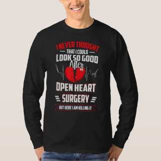 Open hartchirurgie Hartslag Bypass T-shirt