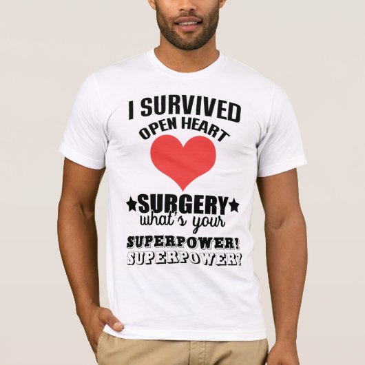 Open hartchirurgie t-shirt (Voorkant)