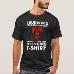 Open hartchirurgie voor mannen Harttransplantatie T-shirt