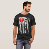 Open hartchirurgie Warrior Gift for Heart Patiënte T-shirt (Voorkant volledig)
