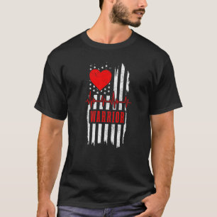 Open hartchirurgie Warrior patriottische transplan T-shirt