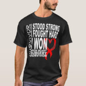 Open Heart Surgery Bypass Recovery Tshirt - Surviv (Voorkant)