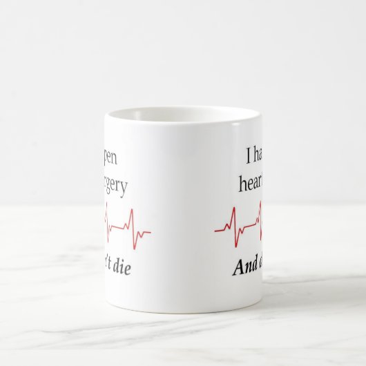 Open Heart Surgery Survivor Coffee Mug (Centre)