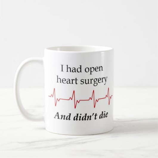 Open Heart Surgery Survivor Coffee Mug (Gauche)