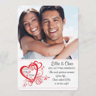 Open Hearts Foto Verloving Aankondiging