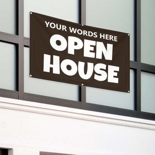 OPEN HOUSE Aangepaste Banner (Buitenkant Gebouw)