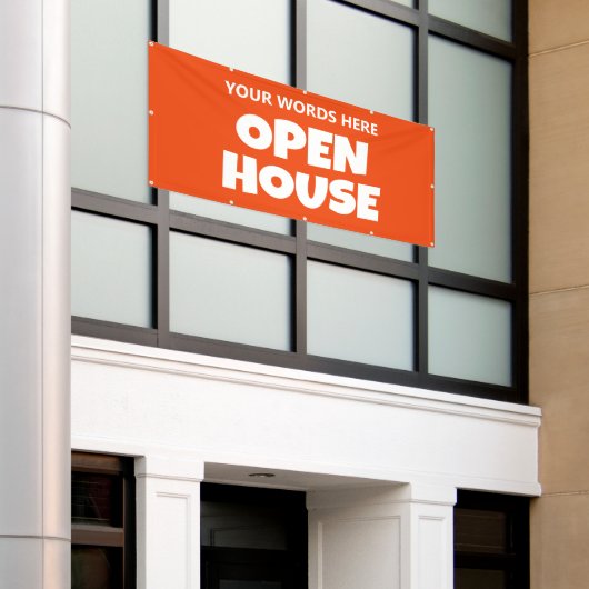 OPEN HOUSE Aangepaste Banner (Buitenkant Gebouw)