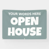 OPEN HOUSE Aangepaste Banner (Horizontaal)