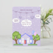 Open House Baby shower Kaart (Staand voorkant)