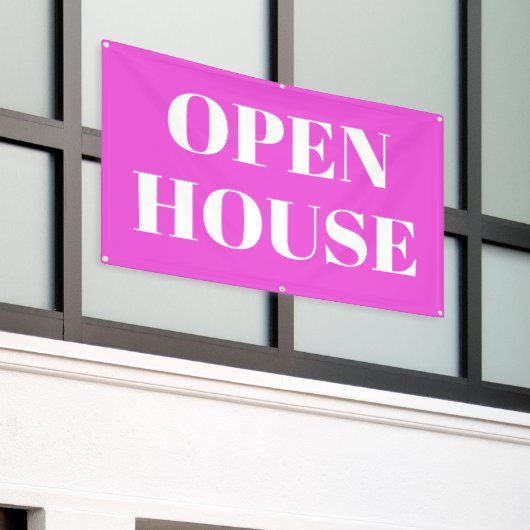 OPEN HOUSE Banner (Buitenkant Gebouw)