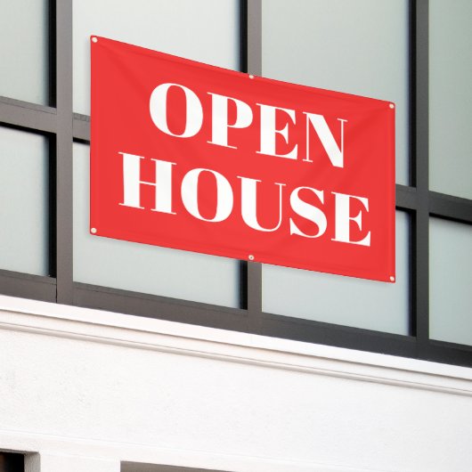 OPEN HOUSE Banner (Buitenkant Gebouw)