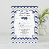 Open House Boy Baby shower Kaart (Staand voorkant)