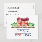 Open House-Briefkaart aanpassen Briefkaart (Voorkant / Achterkant)