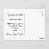 Open House-Briefkaart aanpassen Briefkaart (Achterkant)