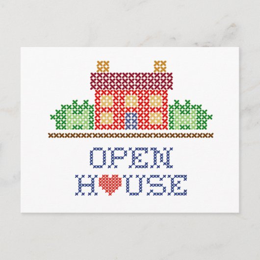 Open House-Briefkaart aanpassen Briefkaart (Voorkant)