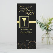 Open House - Cocktail Party-uitnodigingen Kaart (Staand voorkant)
